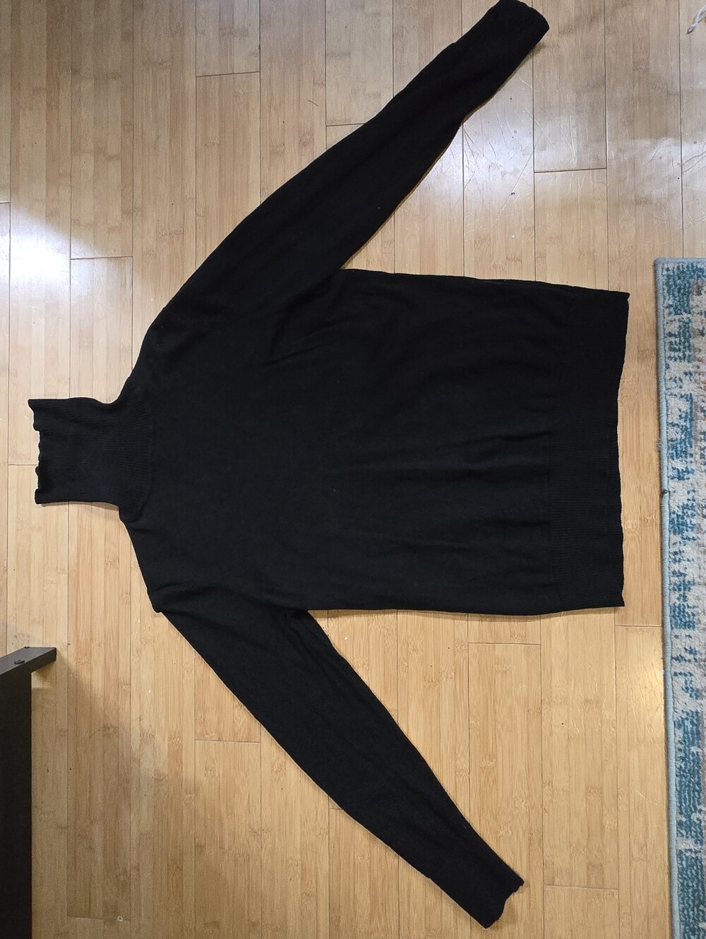 L.L. Bean Women's Cotton-Cashmere Turtleneck Sweater - Black